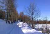 01 - Sentier sous la neige à St Jean Montclar